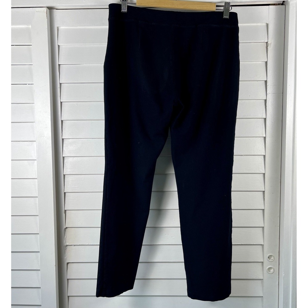 Eileen Fisher Womens Pants Size Small Black Straight Leg Pull on Ankle Length - Picture 2 of 6